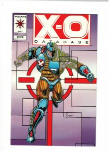 X-O Manowar Database #1 VF+ 8.5 Valiant Comics 1993