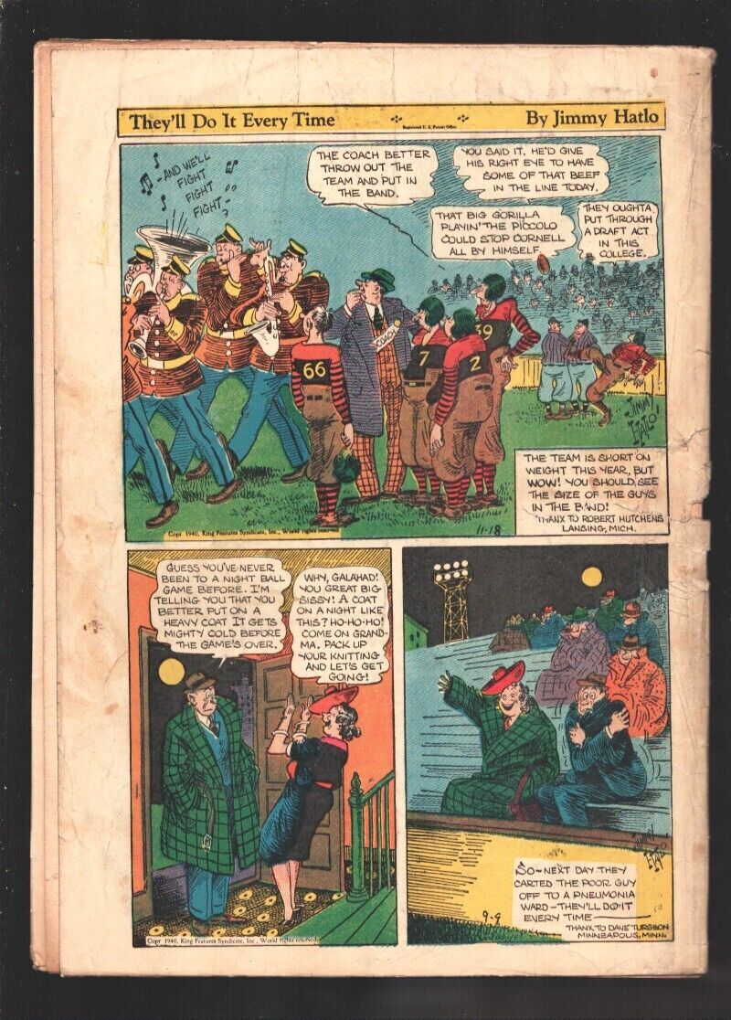 Ace Comics 116 1946 Reprints Famous Newspaper Comic Strips In Comic Book For Comic Books 