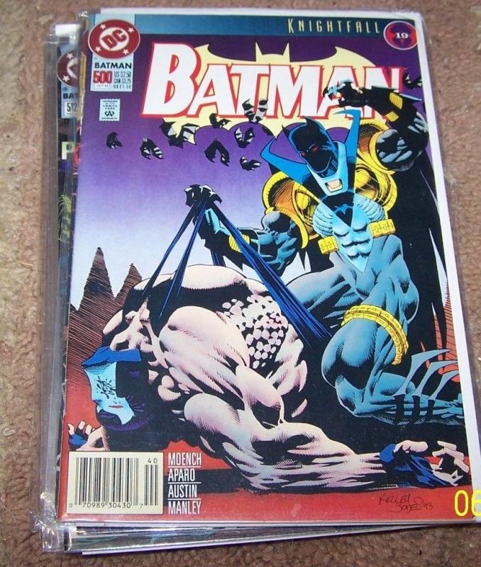 BATMAN #500 1993 DC COMICS  KNIGHTFALL PT19  double size issue AZRAEL BANE