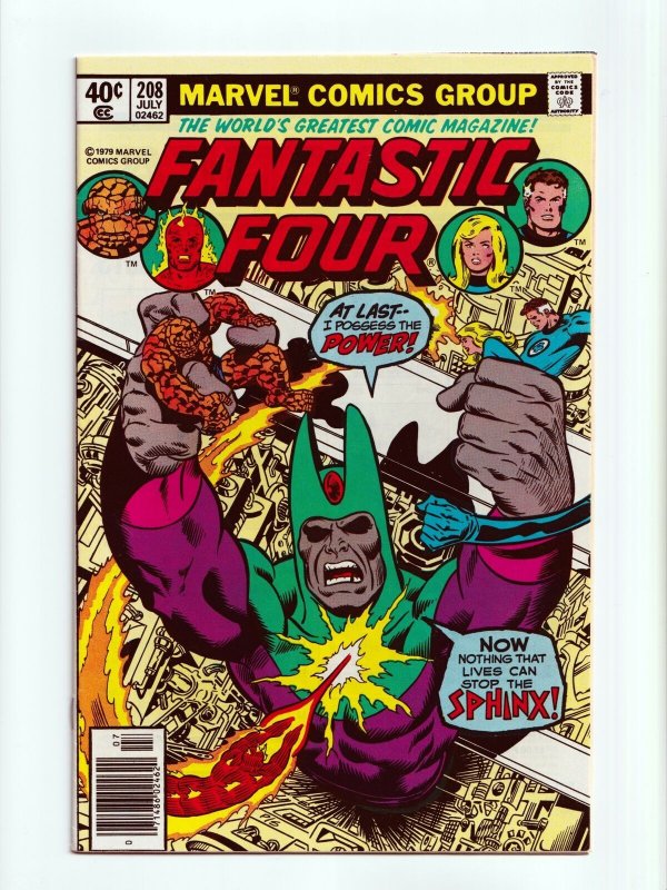 Fantastic Four #208 Sphinx Appearance Marvel Comics 1979 NM-