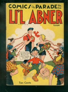 COMICS ON PARADE #54 1946-LI'L ABNER-DAISY MAE-AL CAPP VG
