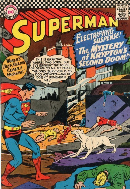 DC Comics Superman #189 (1966)  Comic Book Grade GD+ 2.5