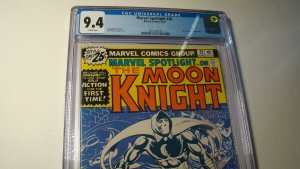 MARVEL SPOTLIGHT 28 *CGC 9.4 WHITE PAGES* 1ST SOLO MOON KNIGHT 1976