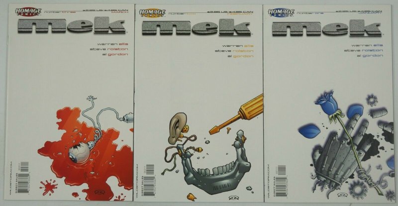 Mek #1-3 VF/NM complete series - warren ellis - homage comics set lot 2