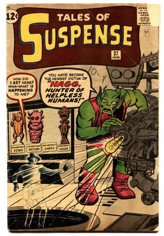 TALES OF SUSPENSE #37 comic book-1962-STEVE DITKO-PRE-HERO MARVEL-VG-