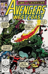 Avengers West Coast #54 (1990) West Coast Avengers / Avengers West Coast
