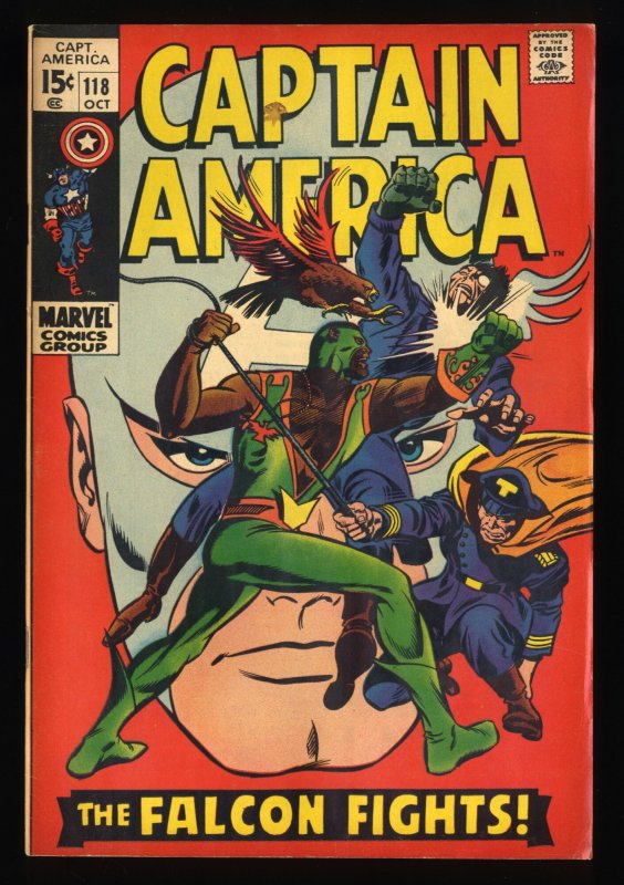 Captain America #118 VG+ 4.5 2nd Falcon!