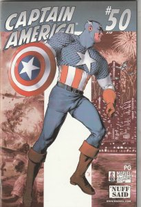 Captain America #50 (2002) Super-High-Grade Super-Giant-Size NM Cap Wow!