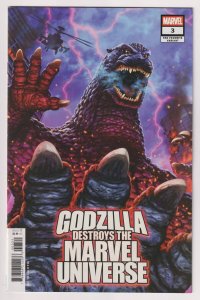 Godzilla Destroys The Marvel Universe #3 Yuji Variant (2025) NM