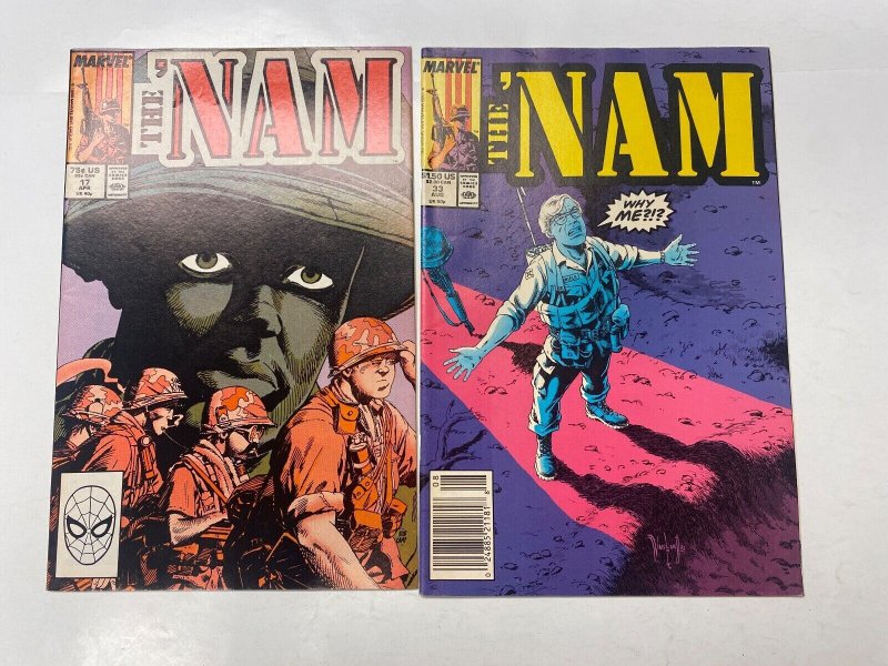 6 MARVEL comic books Nam #17 33 Stalkers #12 Gun Runner #1 Spider #10 28 KM15