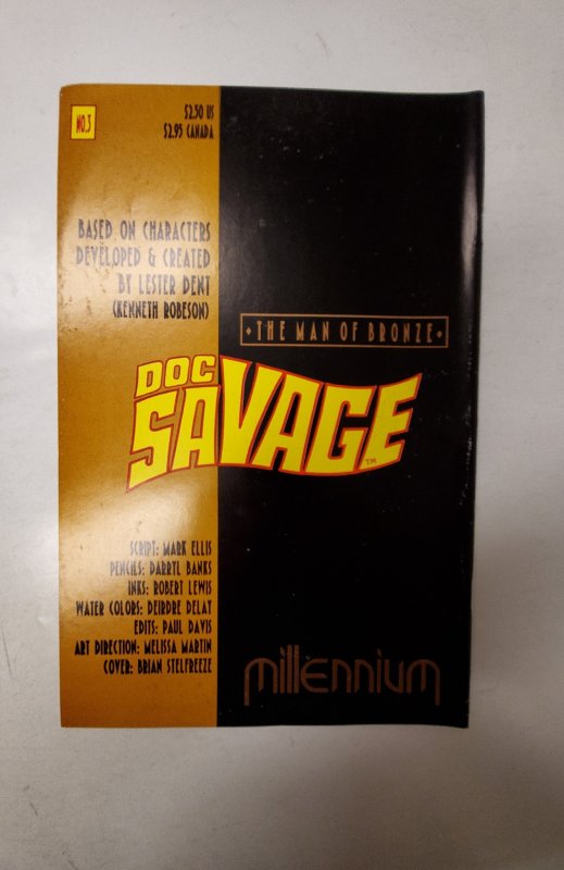 Doc Savage: The Man of Bronze #3 NM Millennium Comic Book J698