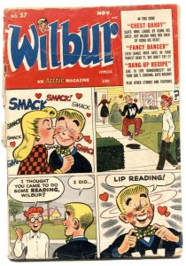 Wilbur #57 1954-Archie-Good Girl Art-De Carlo-4 panel cover-P/FR