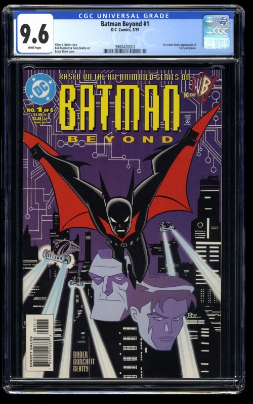 Batman Beyond #1 CGC NM+ 9.6 White Pages 1st Terry McGinnis!