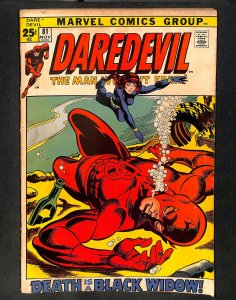 Daredevil #81 1st Black Widow Story!