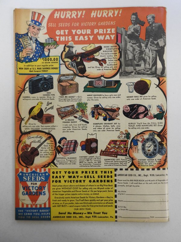 Military Comics #18 (1943) Early Blackhawk vs The Thunderer!! Sharp Fine Cond!!