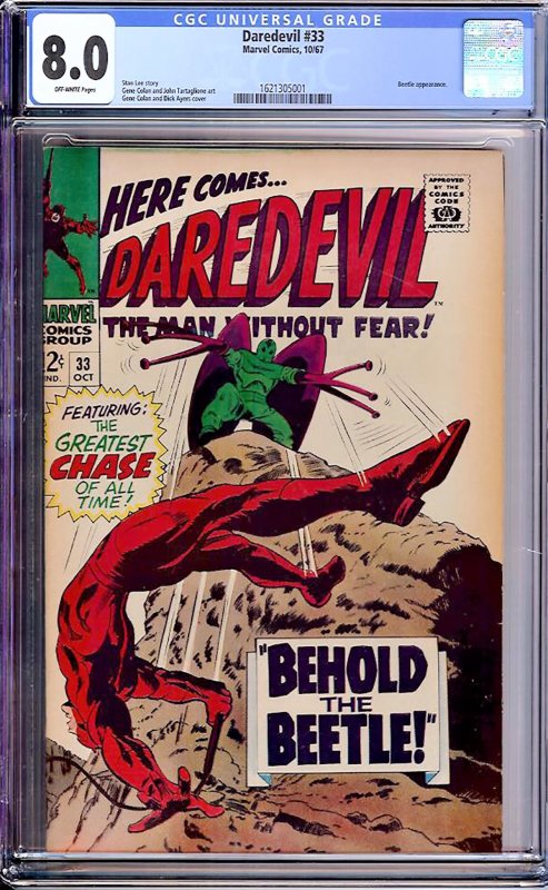 Daredevil #33 (Marvel, 1967) CGC 8.0