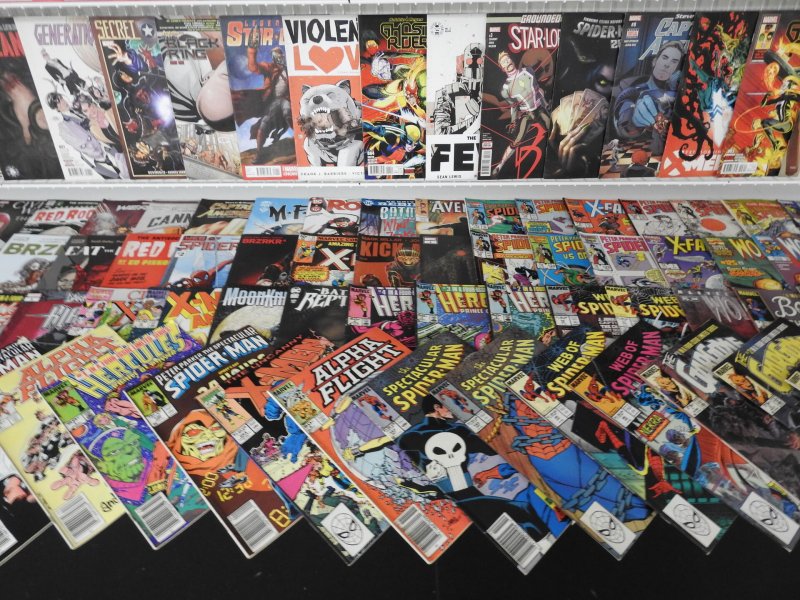 HUge Lot 190+ Comics W/ X-Men. Avengers, Wolverine+ Avg Fine/VF Condition!