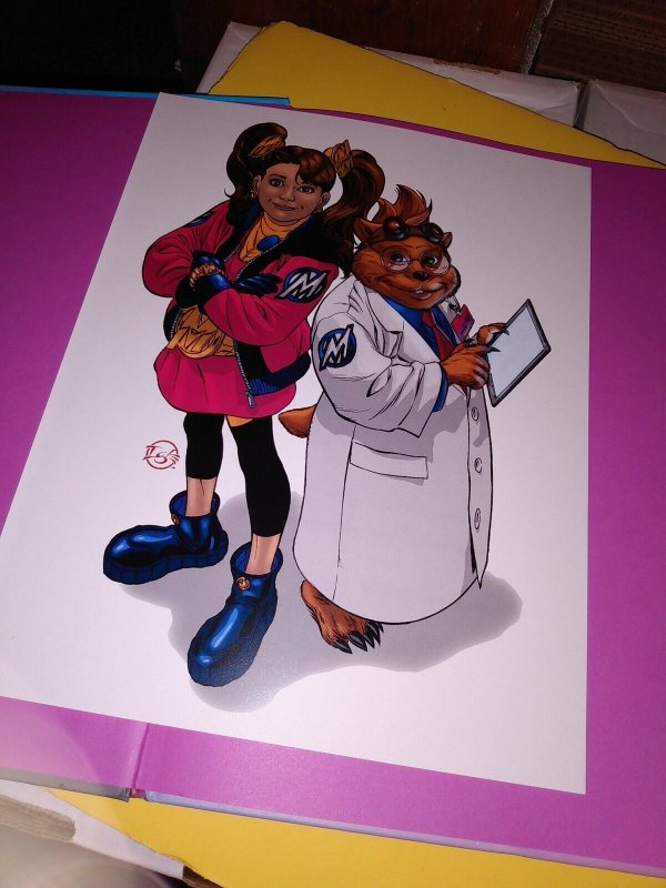 2013 Molly Danger Book One Signed Jamal Igle HC Kickstarter Print Sketch Inside