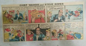 Big Chief Wahoo & Steve Roper by Saunders from 12/2/1945 Size: 7.5 x 15 inches