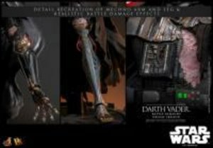 Hot Toys Sideshow Darth Vader Battle Damaged Deluxe 1/6 Scale Figure