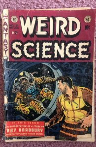 Weird Science #19 (1953)used in Soti hearings1950s, cvr hangin on …barely