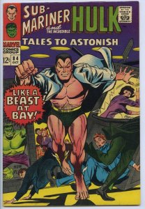 TALES TO ASTONISH #84 - 6.5, OW - Hulk - Sub-Mariner