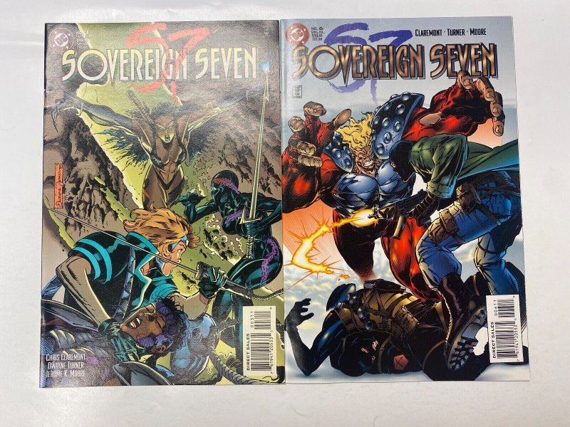 5 Sovereign Seven DC comic books #3 6 7 8 10 14 LP5