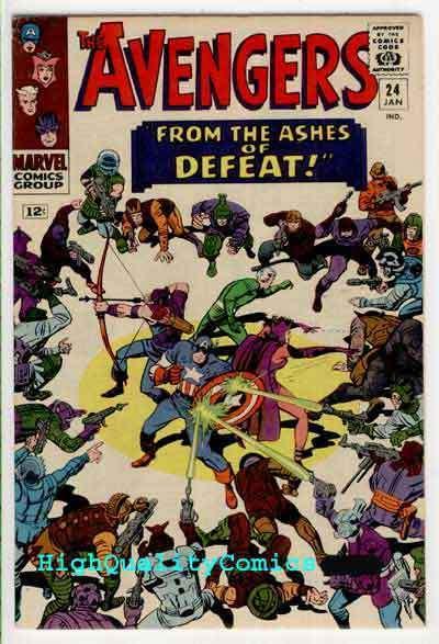 AVENGERS 24, VF/NM, Jack Kirby, Thor, Iron Man, Captain America, Don Heck