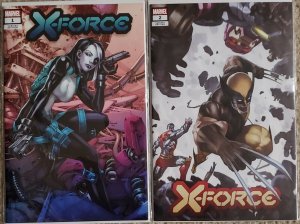 X-FORCE #1 & 2 (KAEL NGU EXCLUSIVE VARIANT) COMIC BOOK ~ Marvel Comics