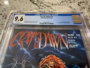 Cry For Dawn # 1 CGC Graded 9.6 Comic Book 1st Dawn Appearance Linsner 1989 JH27