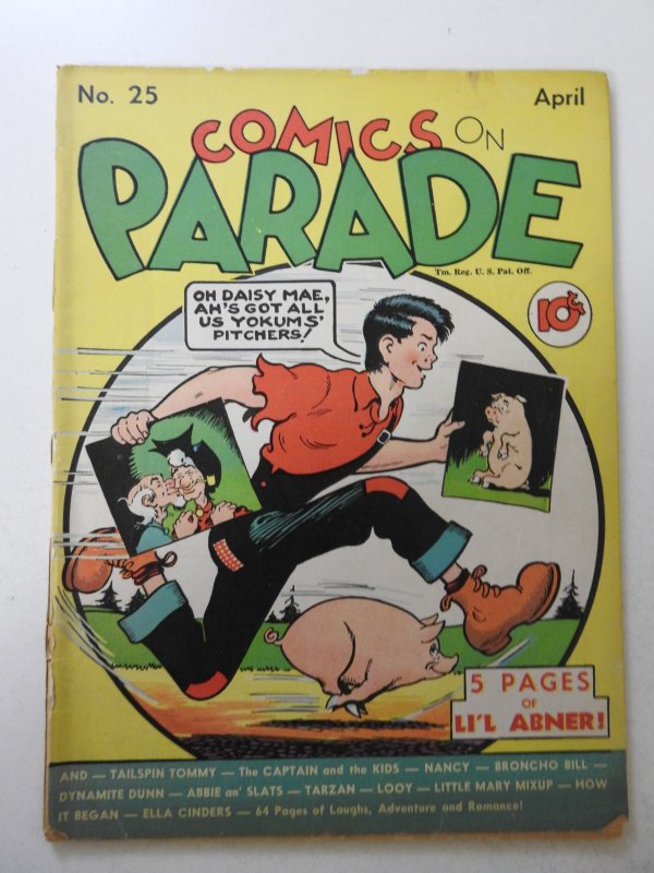 Comics on Parade #25 (1940) PR Condition see desc