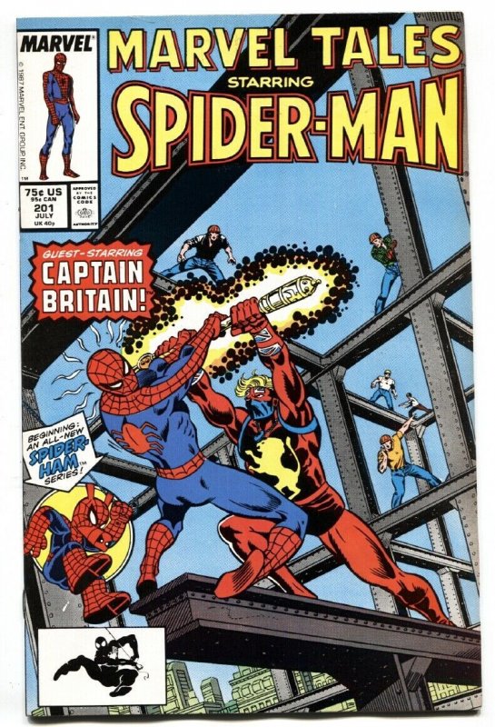 Marvel Tales #201-1987-Spider-Ham begins-Captain Britain.