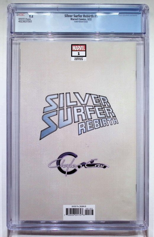 Silver Surfer Rebirth #1 Crain Cover (2022) CGC 9.4