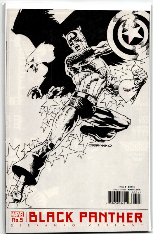 Black Panther #5 Steranko Cover (2016) Black Panther
