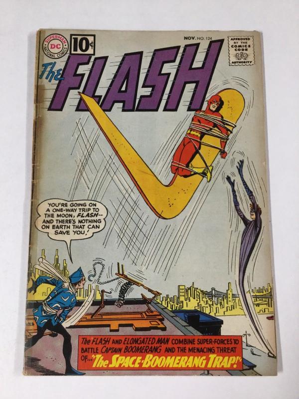 Flash 124 2.5 Gd+ Good + Dc Comics Silver Age Tape On Spine