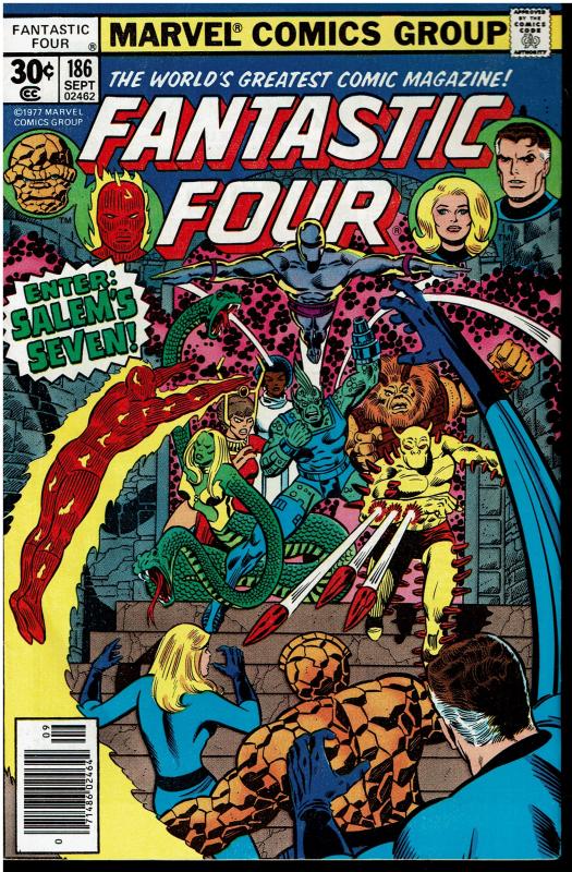 Fantastic Four #186, 7.0 or Better *KEY* 1st Salem's Seven