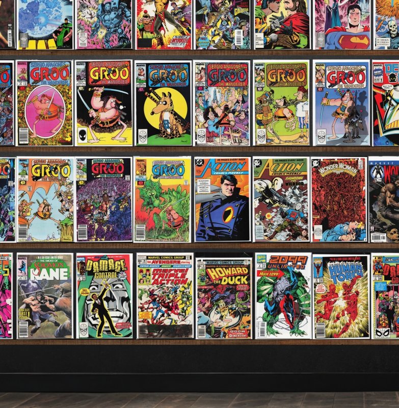 Huge Lot 150+ Comics with Elfquest, Action Comics Weekly, Hercules & More!