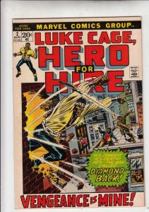 Luke Cage Hero for Hire #2 (Aug-72) VF/NM High-Grade Luke Cage