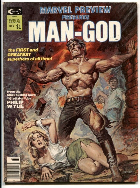 Marvel Preview #9 1976-Origin Man-God & Star Hawk F/VF