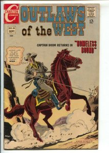 Outlaws Of The West #66 1967-Charlton-Return Of Captain Doom-Chief Crazy Ho...