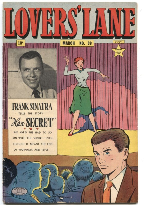 LOVERS’ LANE #39-1954-FRANK SINATRA PHOTO COVER & STORY-BLACKMAIL-PETTING