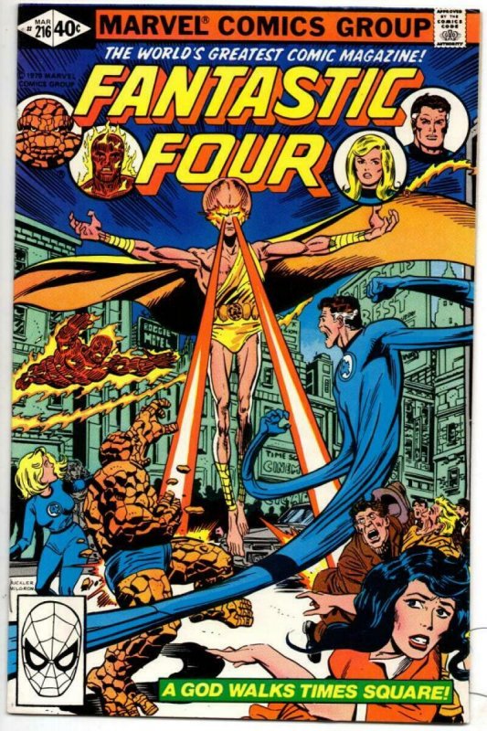 FANTASTIC FOUR #216, VF/NM, God, Byrne, 1961 1980, Marvel, more FF in store