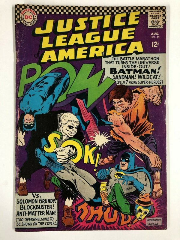 JUSTICE LEAGUE OF AMERICA 46 VG Aug. 1966 COMICS BOOK