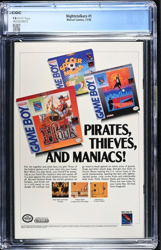 Nightstalkers #1 (11/92) Graded CGC 9.8