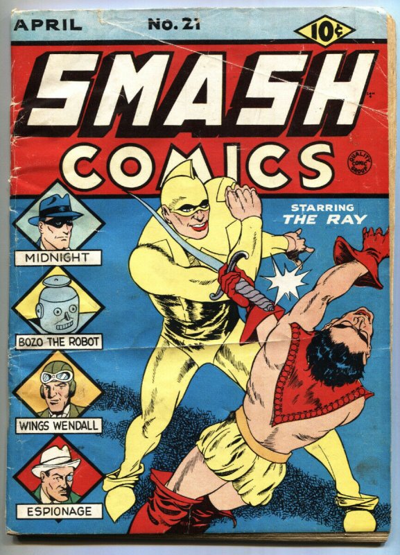 Smash Comics #21 1941-Lou Fine-Jack Cole-Super-hero-Golden-age comic book