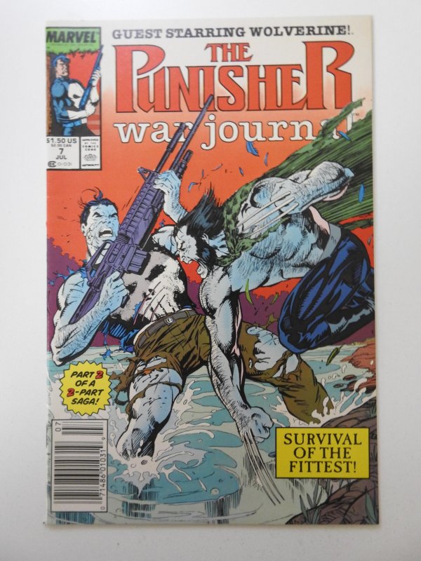 The Punisher War Journal #7 (1989) W/Wolverine! Beautiful NM-/NM Condition!!