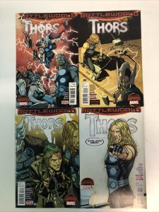 Secret Wars Battleworld Thors (2015) Complete Set # 1-4 (VF/NM) Marvel Comics