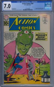 ACTION COMICS #280 CGC 7.0 SUPERMAN BRAINIAC LEX LUTHOR CURT SWAN