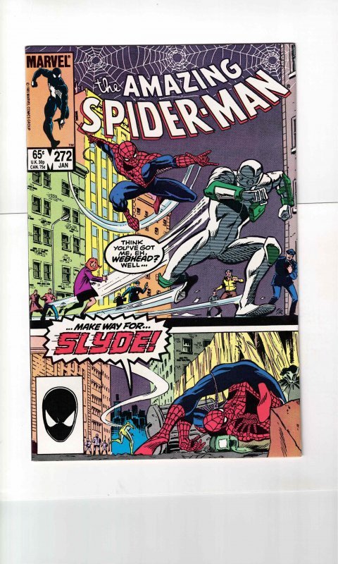 The Amazing Spider-Man #272 (1986) 9.2 NM- 1st App of Slyde