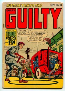 JUSTICE TRAPS THE GUILTY #30 1951-HEADLINE PUBLISHING-SIMON-KIRBY-VG+